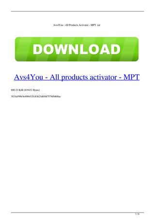 download avs4you software patch 1.0